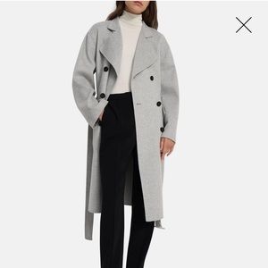 NWT Theory Trench Coat in Double-Face Wool-Cashmere
Size S